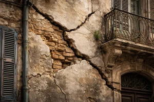 Expertisez les fissures d'un bâtiment ancien à La Ciotat en contactant un bureau d'études structures qualifié.